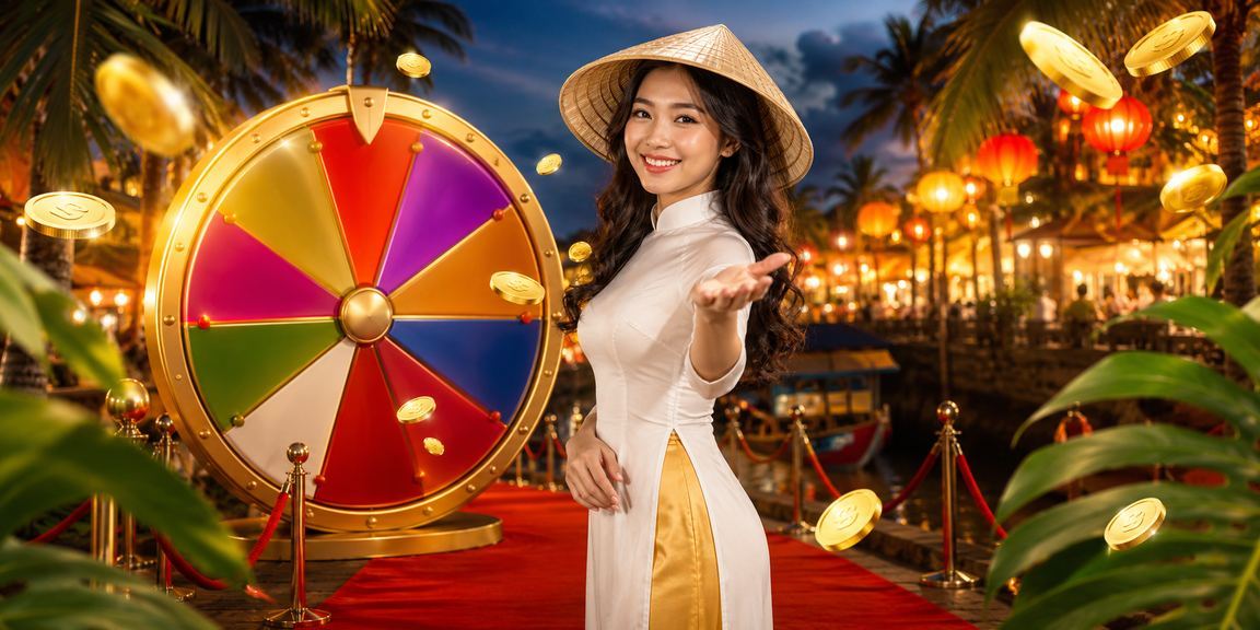 Trò chơi roulette được trải nghiệm tại chợ đêm Huế