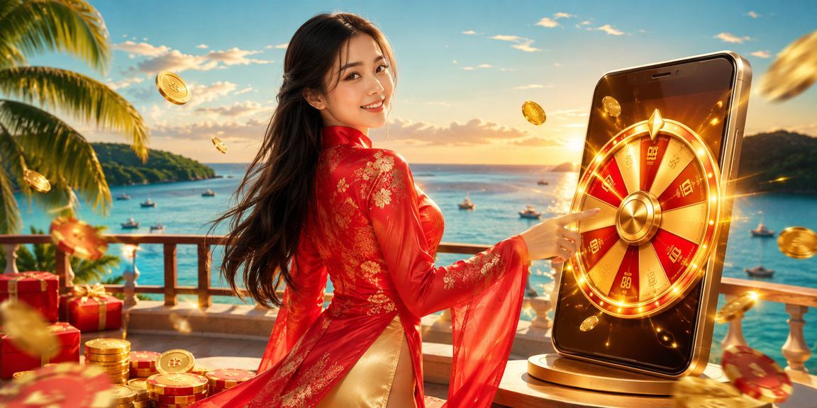 Người phụ nữ mặc áo dài chơi roulette tại Phú Quốc trong không khí giải trí sang trọng